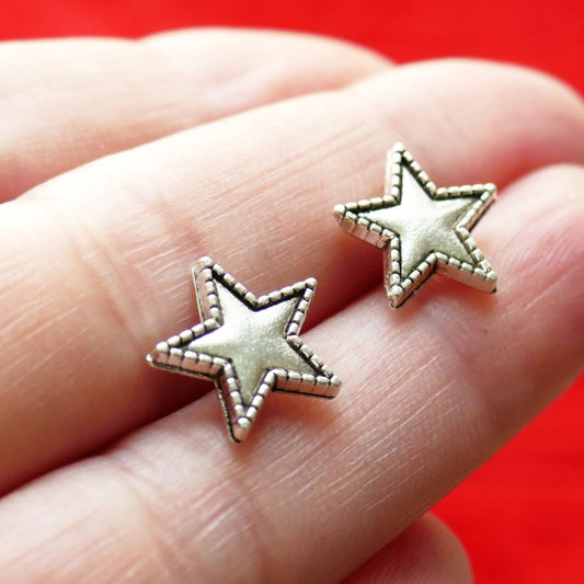 Star stud earrings F145S, charm earrings, handmade earrings, hanging earrings