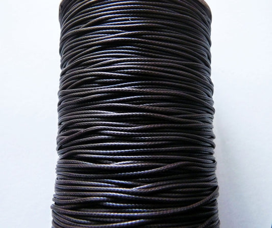 1/5 Y Brown Waxed Korean Cord, Corduroy Necklace/Bracelet Cord, Beading Supplies C285