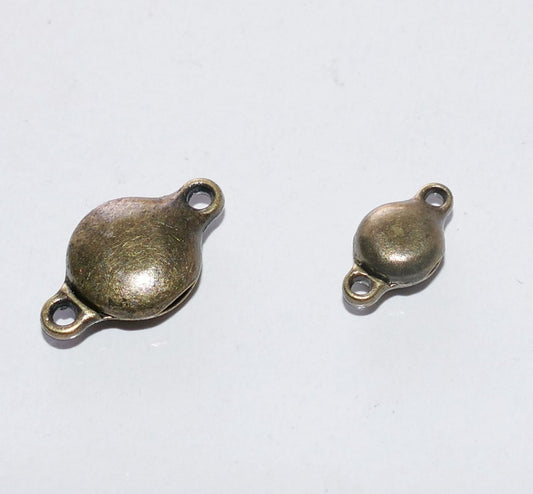 2x Strong Bronze Magnetic Clasp, Antique Bronze tone Magnetic Jewelry Closure Fastener D075