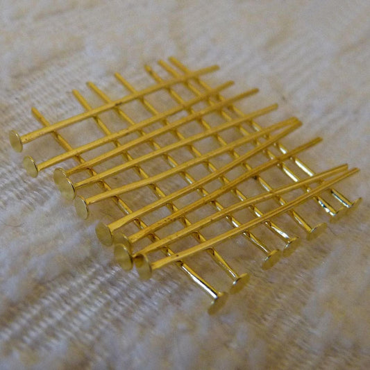 50x Gold/Silver 30mm Flat Head Pins, Pins for Beading, Jewelry Supplies