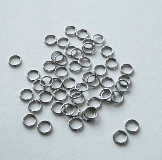 Stainless Steel 6mm Open Jump Rings, Jewelry Findings B397